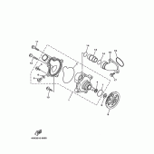 Схема вузла: Водяний насос Yamaha TRX850