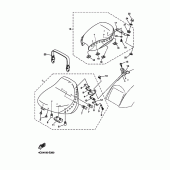 Схема вузла: Сидіння Yamaha XVS650 Drag Star Silverado