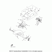 Схема узла: Крыло Yamaha XVS950 V-Star Tourer