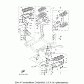 Схема узла: Подножки и Подставка Yamaha XV1700 Road Star Silverado