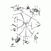 Схема узла: Электрооборудование 1 Yamaha XV535 Virago