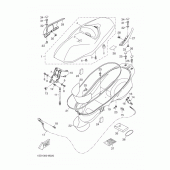 Схема узла: Сиденье Yamaha YP400 X-MAX 400