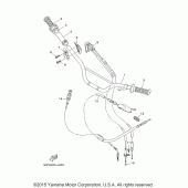Схема вузла: Кермо та Тросики Yamaha TTR125 TT-R125