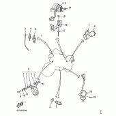 Схема вузла: Електроустаткування 2 Yamaha SZR660