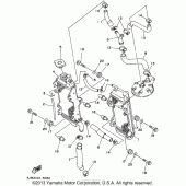 Схема узла: Радиатор и Патрубок системы охлаждения Yamaha WR250 WR250Z