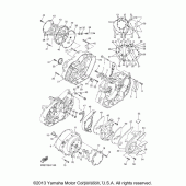 Схема вузла: Кришки картера (1) Yamaha XVS1300 V-Star Tourer