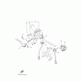 Схема вузла: Пульт управління рульовий та Важель Yamaha TTR50 TT-R50