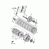 Схема вузла: Зчеплення Yamaha XJ600 Diversion (S-TYPE)