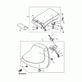 Схема вузла: Сидіння Yamaha XVS1100 V-Star Custom