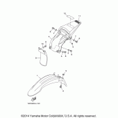 Схема вузла: Крило Yamaha TTR125 TT-R125