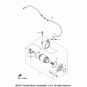 Схема вузла: Електричний стартер Yamaha YZ450F YZ450FX