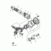 Схема узла: Промежуточная передача Yamaha XJ900 Diversion