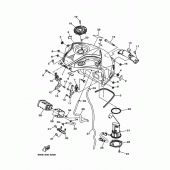 Схема вузла: Паливний бак Yamaha FZ10/MTN1000 MT-10 SP