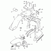 Схема вузла: Крило Yamaha XJ600 Diversion (S-TYPE)