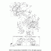 Схема вузла: Облицювальні елементи (2) Yamaha YZF600R Thundercat
