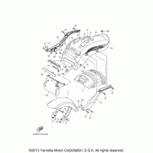 Схема узла: Крыло Yamaha XV1900 Raider