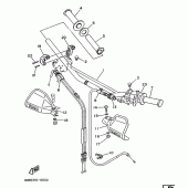 Схема узла: Руль и Тросики Yamaha TT250R TT-R