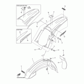 Схема узла: Крыло Yamaha YZ250 YZ250F