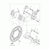 Схема узла: Передний тормоз Yamaha YZ250 YZ250