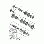 Схема узла: Трансмиссия Yamaha XG250 TRICKER