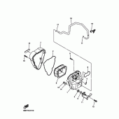 Схема вузла: Впускна система 2 Yamaha XVS1300 Midnight Star