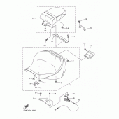 Схема вузла: Сидіння Yamaha XVS1300 Midnight Star