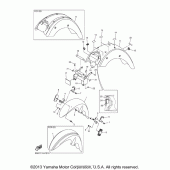 Схема вузла: Крило Yamaha XVS1300 V-Star Tourer
