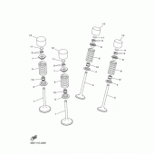 Схема вузла: Клапан Yamaha YZ450F YZ450F