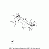 Схема вузла: Пульт управління рульовий та Важіль Yamaha TTR125 TT-R125