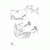 Схема узла: Фара Yamaha FZ6 FZ6 FAZER