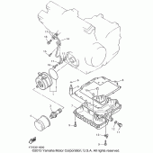 Схема вузла: Олійний охолоджувач Yamaha YZF600R Thundercat