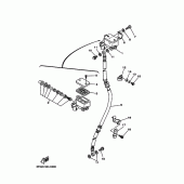 Схема узла: Передний тормозной цилиндр Yamaha TTR225 TT-R225