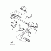 Схема вузла: Вал перемикання Yamaha VMX12 V-MAX
