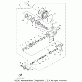 Схема вузла: Вал приводний та редуктор Yamaha XVS650 V-Star Classic