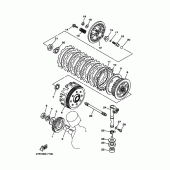 Схема вузла: Зчеплення Yamaha XVS650 V-Star Classic