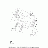 Схема вузла: Облицювальні елементи Yamaha XVS950 V-Star Tourer