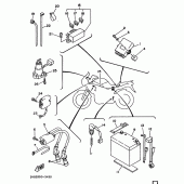 Схема вузла: Електроустаткування 1 Yamaha TDM850