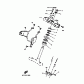Схема вузла: Рульовий механізм Yamaha ST225 Bronco