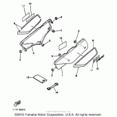 Схема узла: Боковая крышка (Non-calinia) Yamaha XT350 XT350