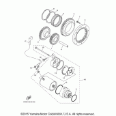 Схема узла: Привод стартера Yamaha XVS1100 V-Star Custom