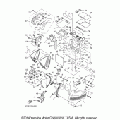 Схема узла: Боковая крышка Yamaha XV1900 Raider