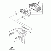 Схема вузла: Задній ліхтар (Стоп сигнал) Yamaha TT600