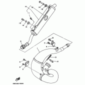 Схема узла: Выхлопная система Yamaha YZ250 YZ250