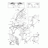 Схема вузла: Бічна кришка Yamaha WR450F