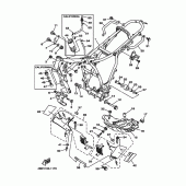 Схема вузла: Рама Yamaha XT225 XT225