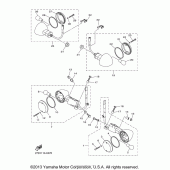 Схема вузла: Поворотники Yamaha XVS1300 Stryker