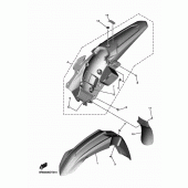Схема узла: Крыло Yamaha YZ450F YZ450F