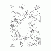 Схема вузла: Підніжки та Підставка Yamaha XVS250 Drag Star