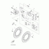 Схема узла: Передний тормоз Yamaha YP400 X-MAX 400