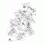 Схема узла: Топливный бак Yamaha YZF-R6/ YZF600 R6 RaceBase